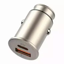 شارژر فندکی الدینیو مدل C506Q به همراه کابل تبدیل microUSB